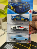 Hot Wheels 3-Car Bundle – Subaru Impreza WRX, '18 Camaro SS & '63 Chevy II