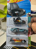 Hot Wheels 3-Car Bundle – '94 Toyota Supra, Slide-Burn & Voltage Spike