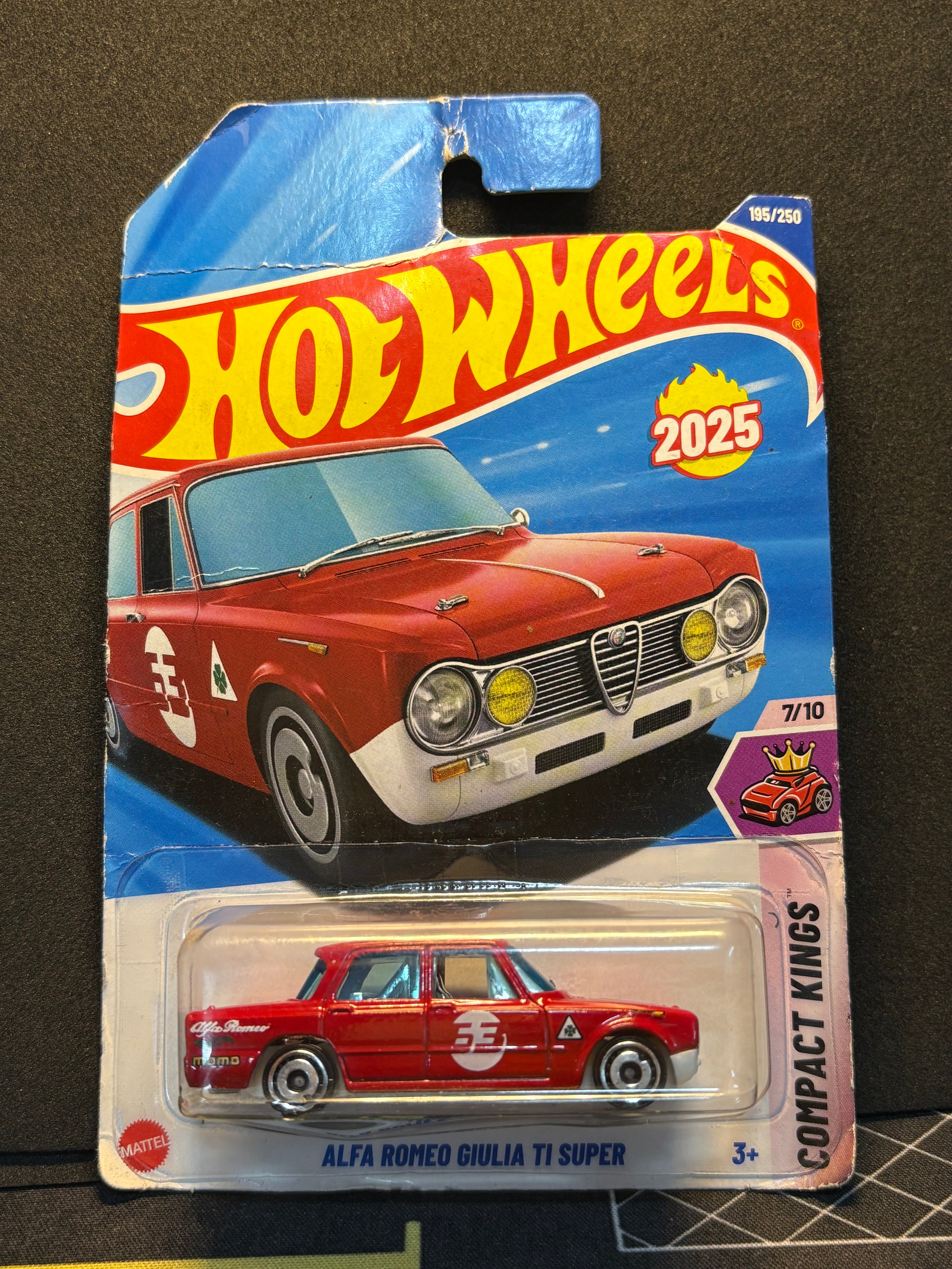Hot Wheels Alfa Romeo Giulia Ti Super – 2025 Imported Mainline 1:64 Scale