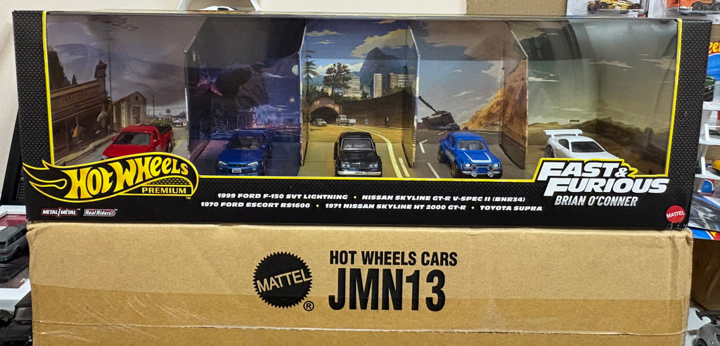 Hot Wheels Fast & Furious – Brian O'Conner Premium 5-Car Gift Set | Imported 1:64 Scale