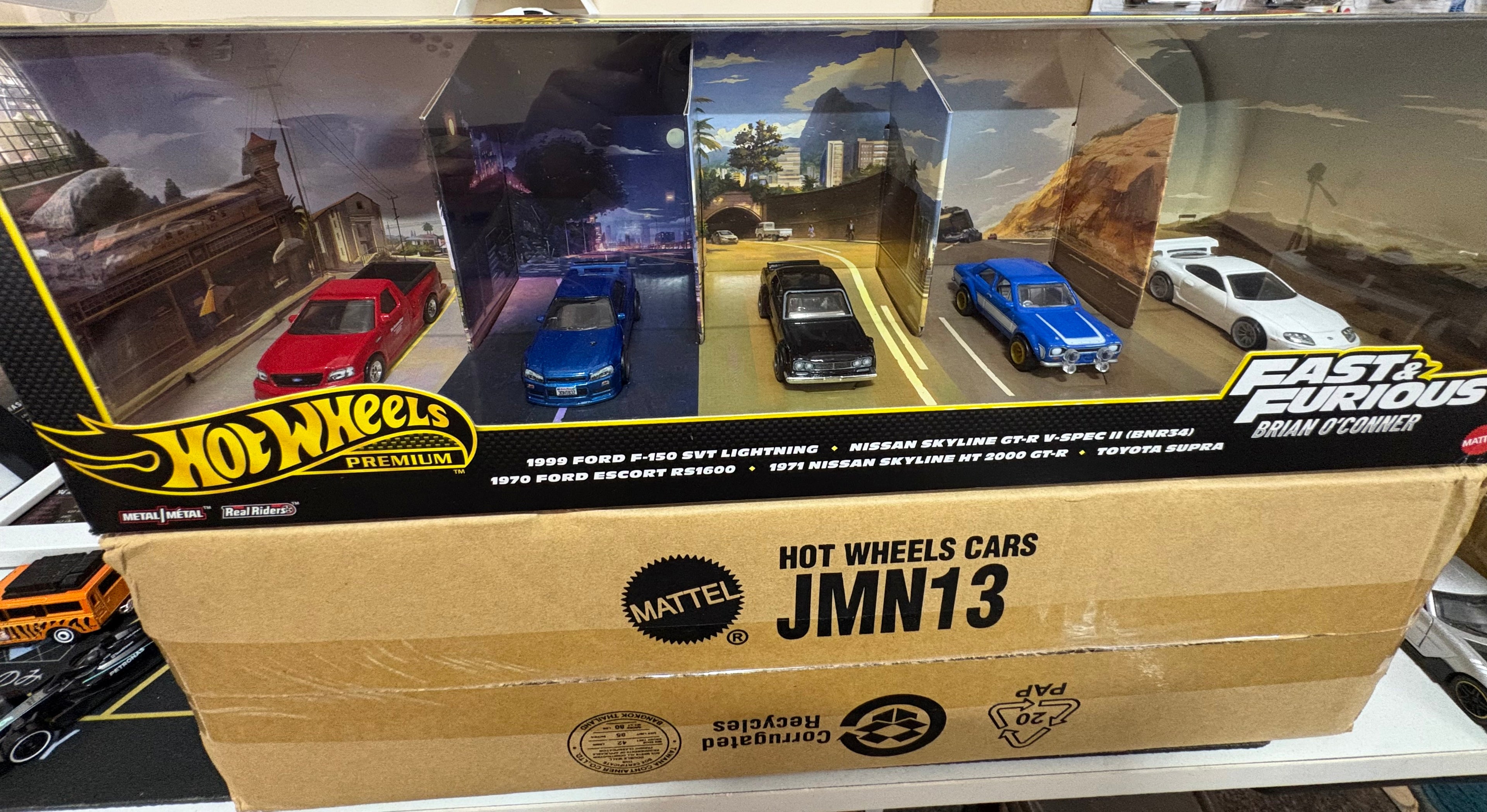 Hot Wheels Fast & Furious – Brian O'Conner Premium 5-Car Gift Set | Imported 1:64 Scale
