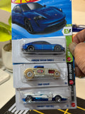 Hot Wheels 3-Car Bundle – Porsche Taycan Turbo S, Chop 'N Bloc & Project Twin Mill
