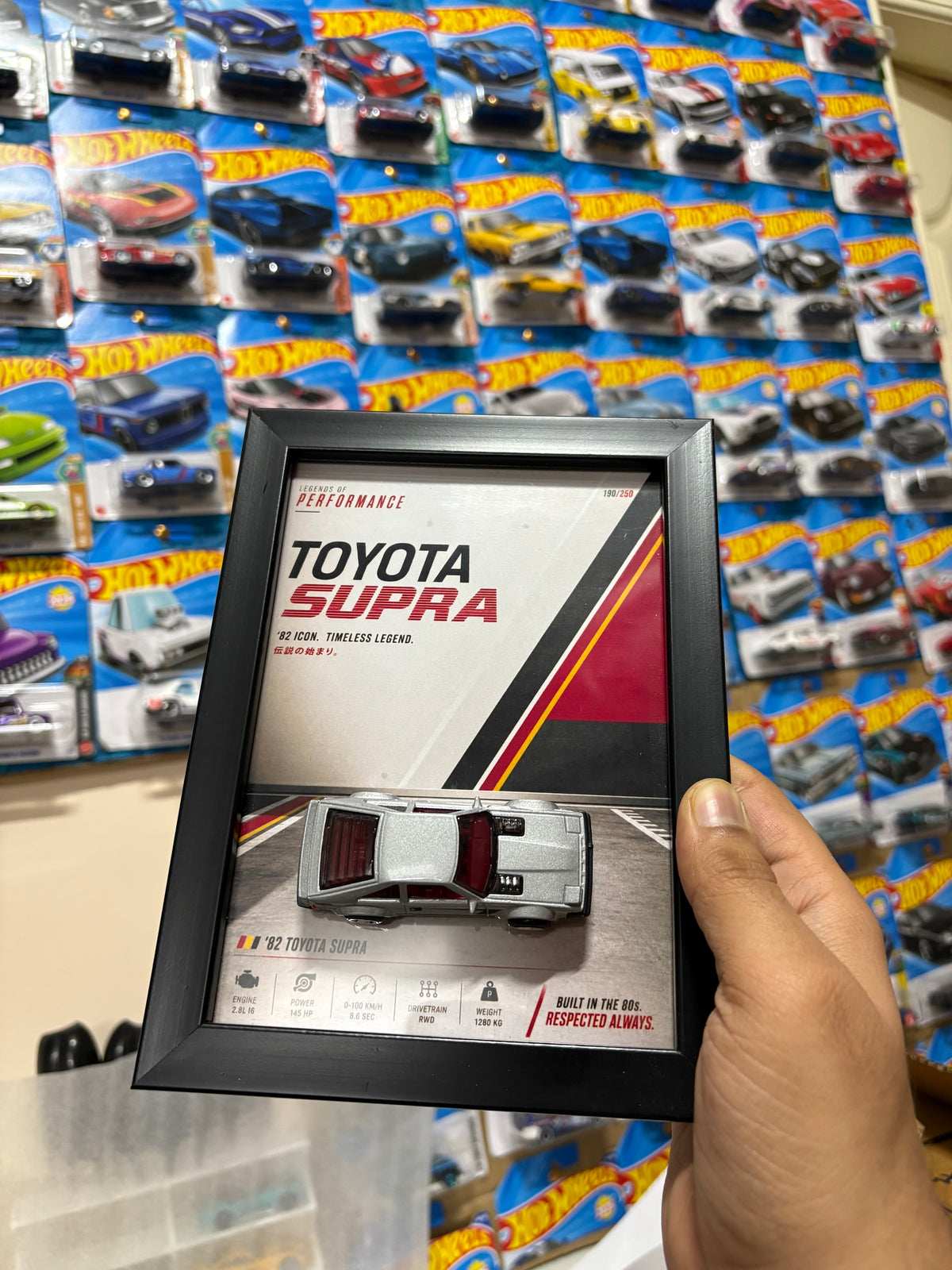 Hot Wheels '82 Toyota Supra Custom Display Frame – 1:64 Collector Frame