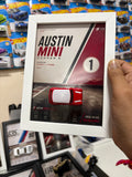 Hot Wheels Austin Mini Cooper S Custom Display Frame – 1:64 Collector Frame