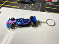 Alpine F1 BWT Hot Wheels Keychain – Blue & Pink Livery