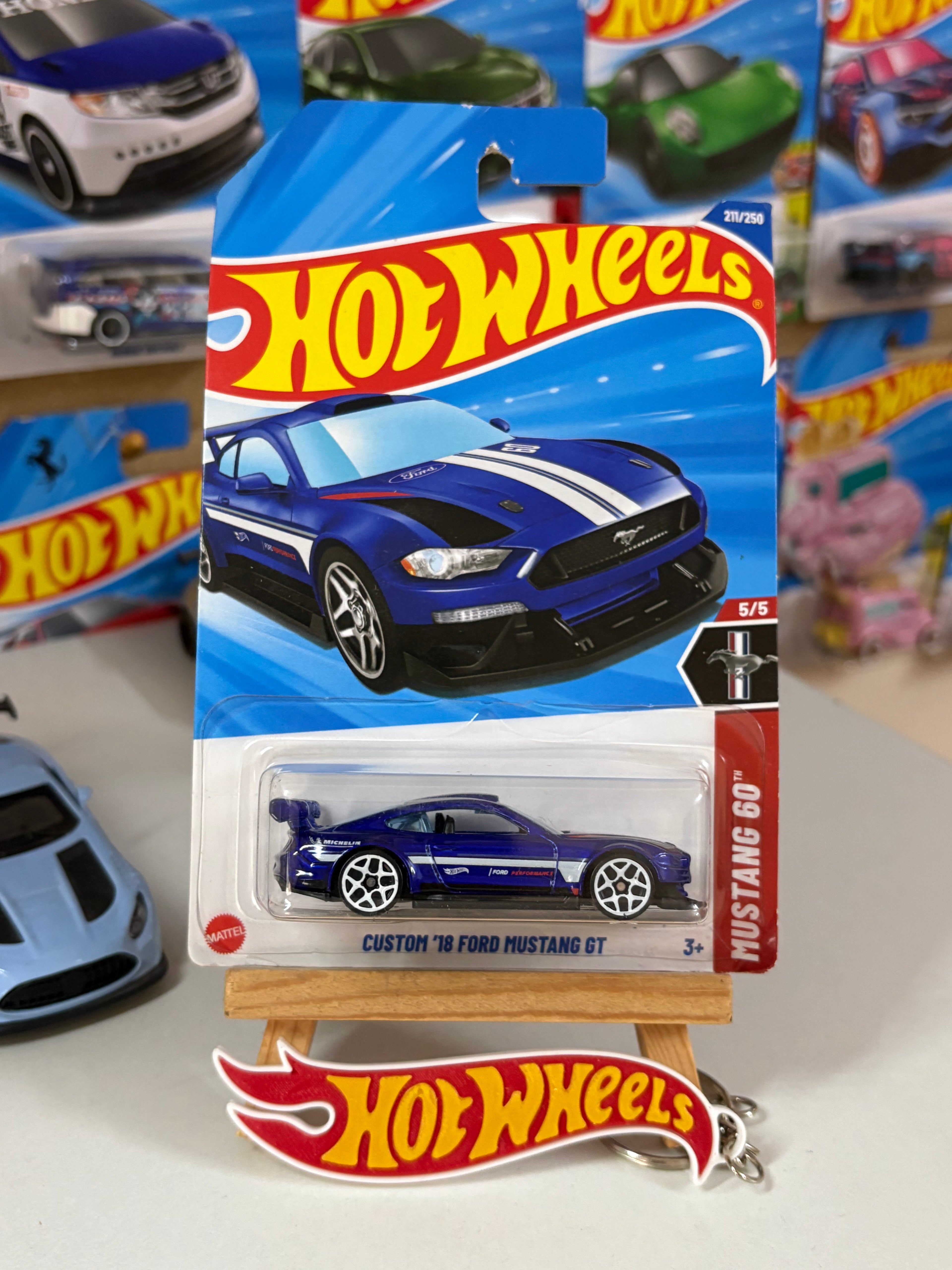 Hot Wheels Custom '18 Ford Mustang GT – Mainline 1:64 Scale